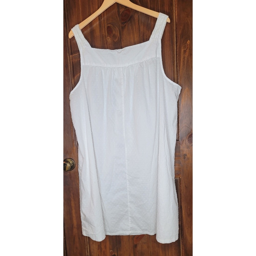 Croft & Barrow 3X White Cotton Nightgown Embroidered Sleep Dress - Picture 2 of 7